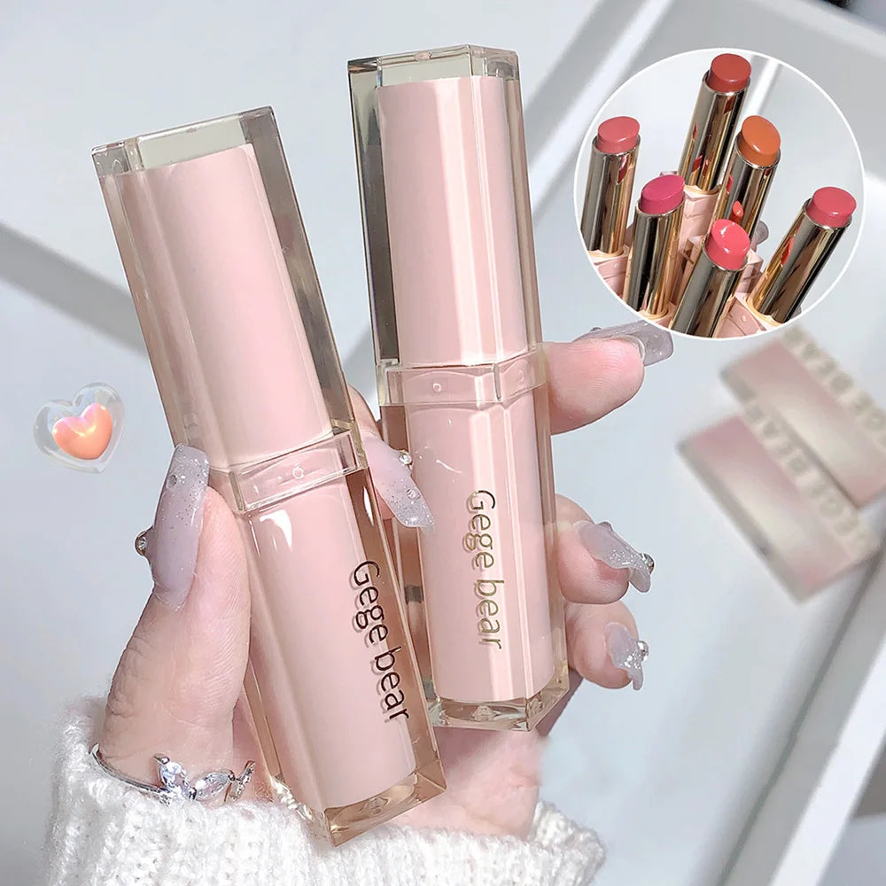 Silky Glossy Lipstick Gege Bear Pump Lips Moisture