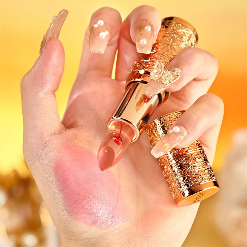 Crystal Color-changing Petal Lipstick for Women Moisturizes