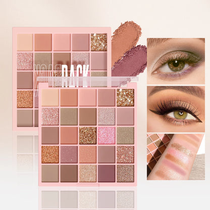 25 Colors Eyeshadow Palette High Gloss Cement Grey