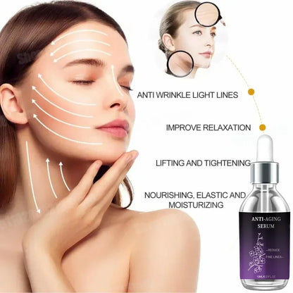 Premium Anti-Wrinkle Hyaluronic Acid Serum - Reduces