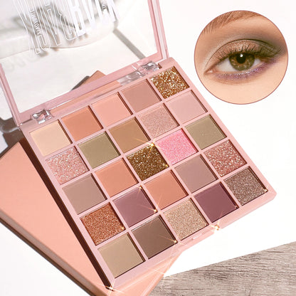 25 Colors Eyeshadow Palette High Gloss Cement Grey