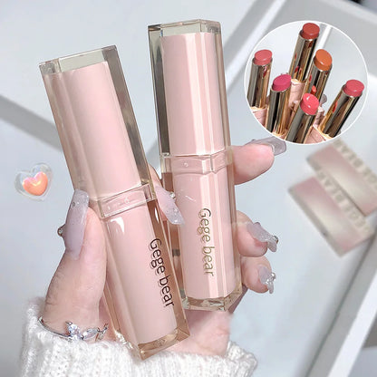 Silky Glossy Lipstick Gege Bear Pump Lips Moisture