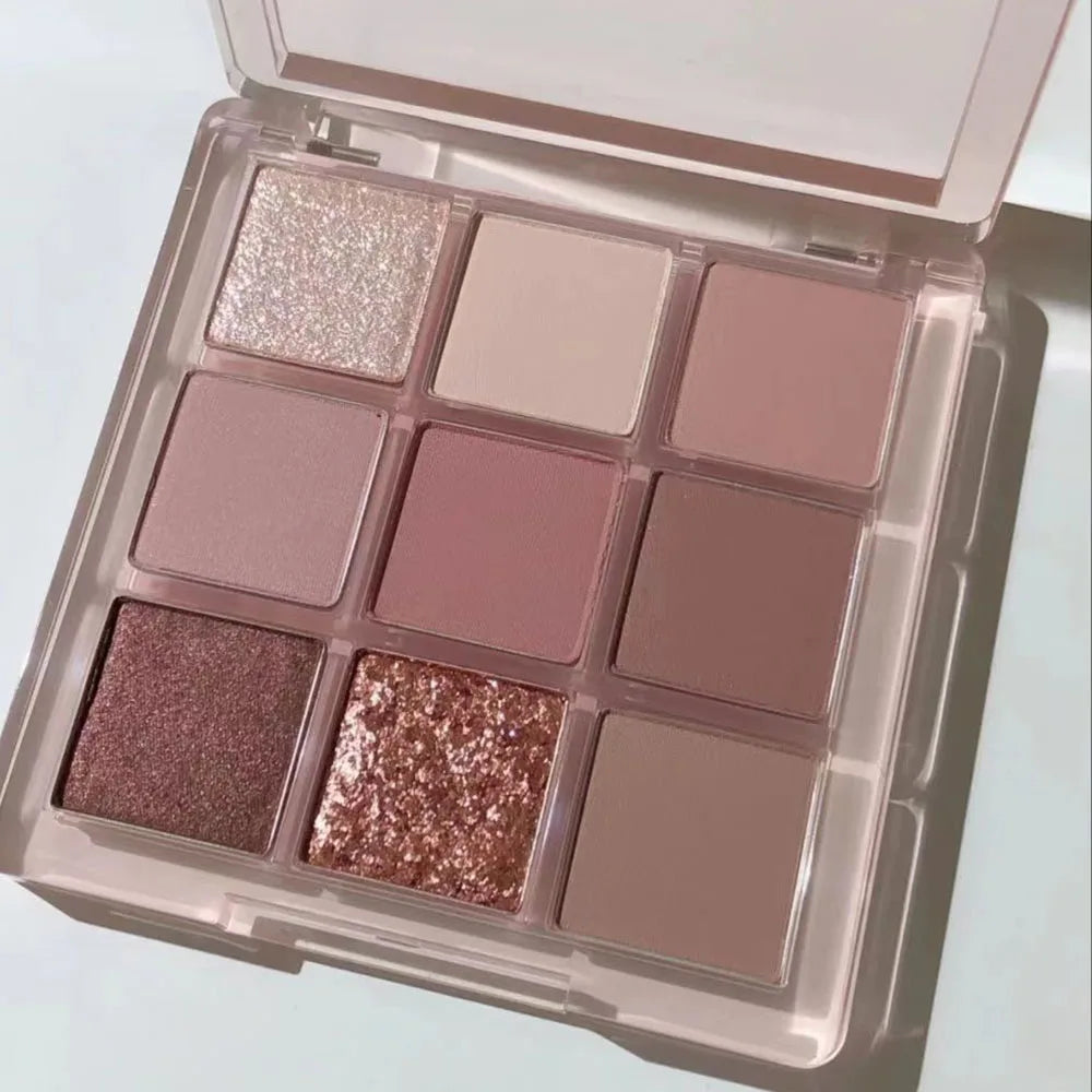 New Nine-color Eyeshadow Palette Butter Orange Brown
