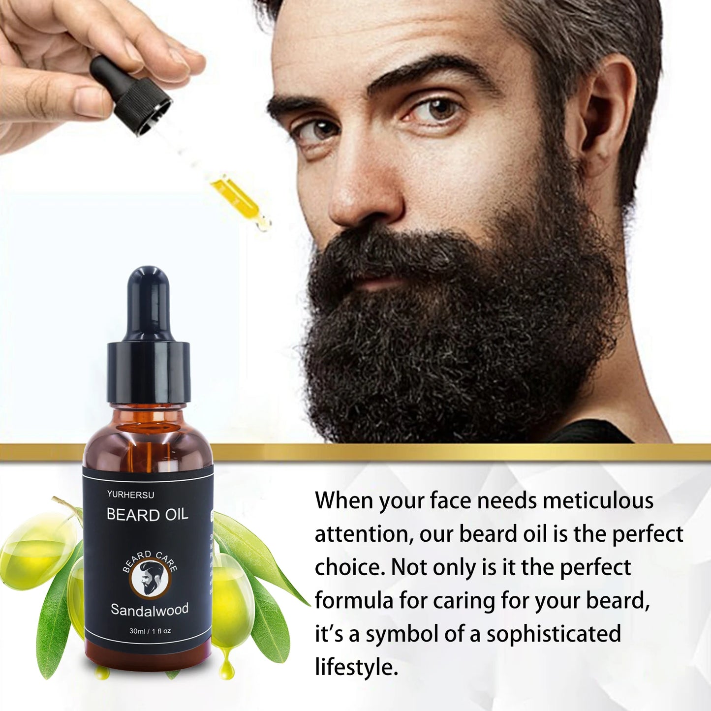 30ml new facial hair and beard growth oil is suitable