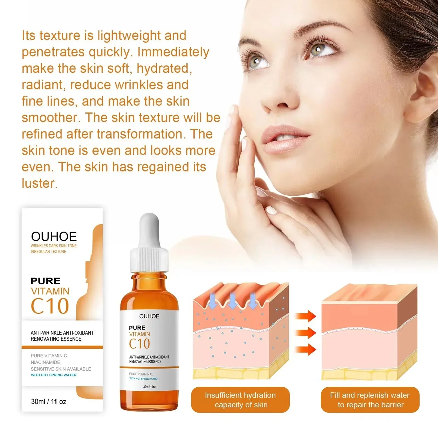 Vitamin C Wrinkle Remover Face Serum Lifting Firming
