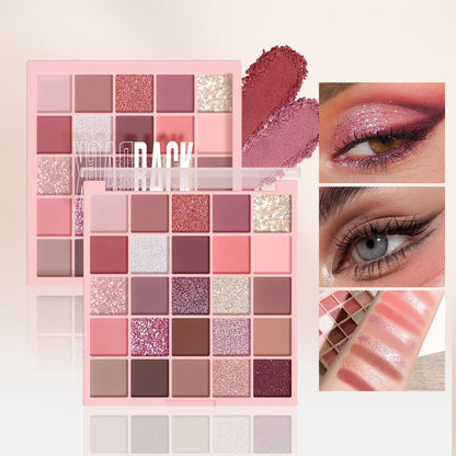25 Colors Eyeshadow Palette High Gloss Cement Grey
