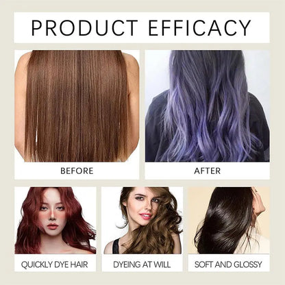 New 200ml Hair Dye Shampoo Cream Quick Easy Safe