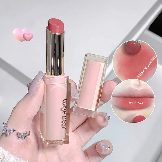 Silky Glossy Lipstick Gege Bear Pump Lips Moisture