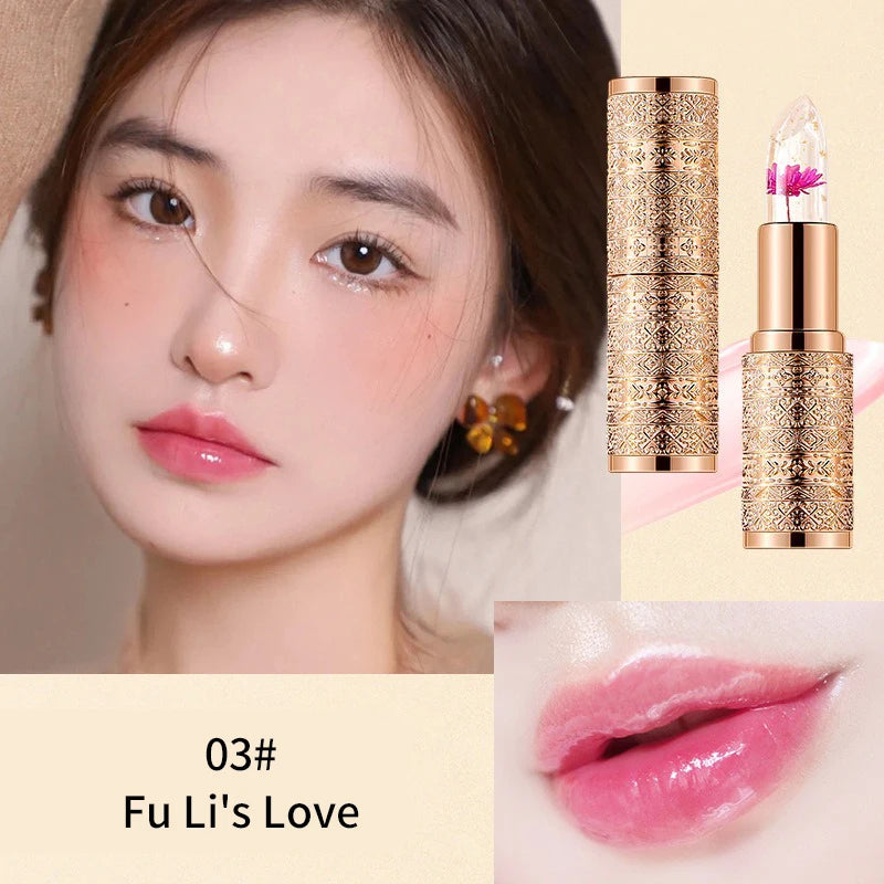 Crystal Color-changing Petal Lipstick for Women Moisturizes