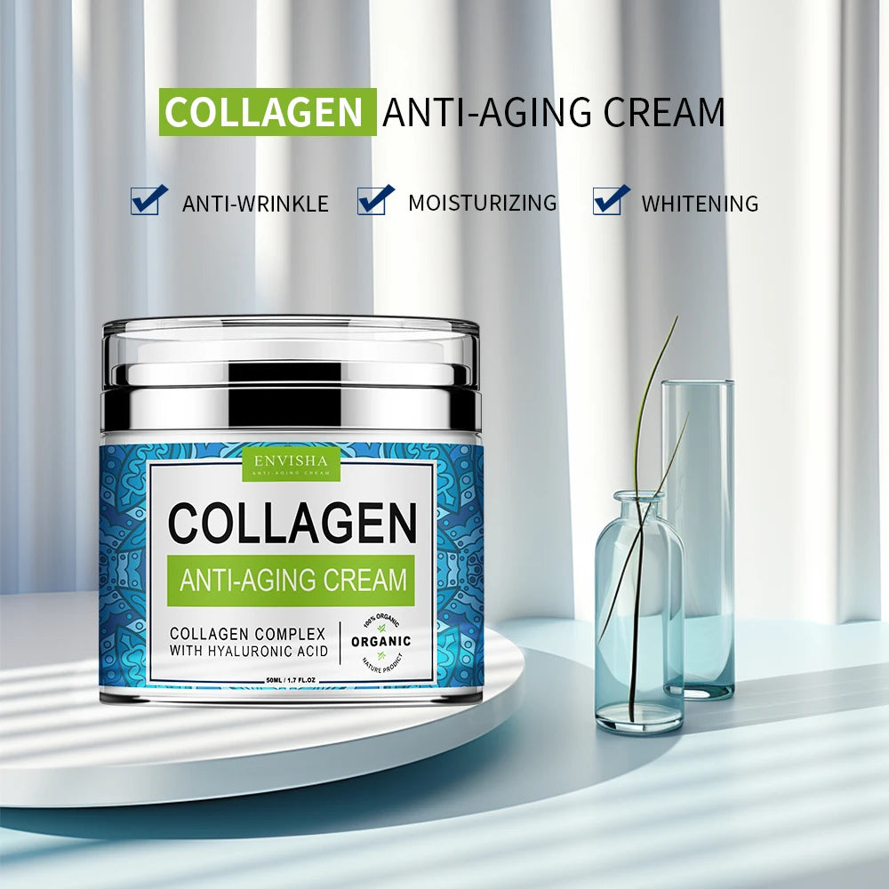 Face Cream Collagen Hyaluronic Acid Skin Care Anti-Wrinkle