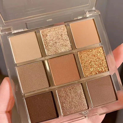 New Nine-color Eyeshadow Palette Butter Orange Brown