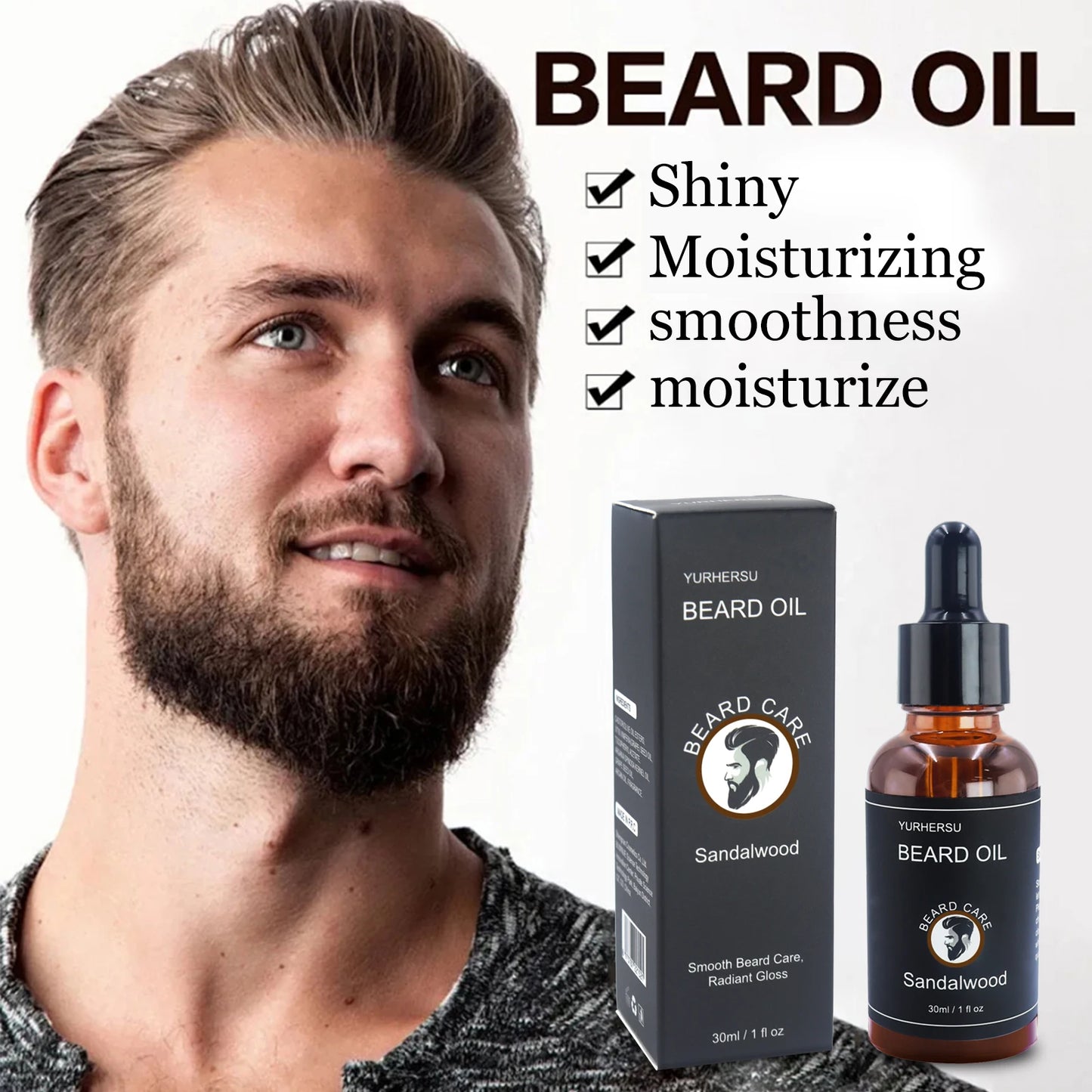 30ml new facial hair and beard growth oil is suitable
