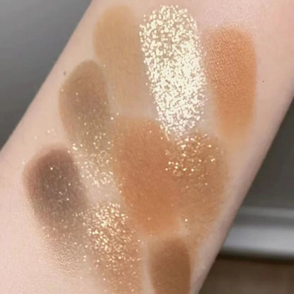 New Nine-color Eyeshadow Palette Butter Orange Brown