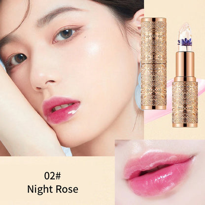 Crystal Color-changing Petal Lipstick for Women Moisturizes