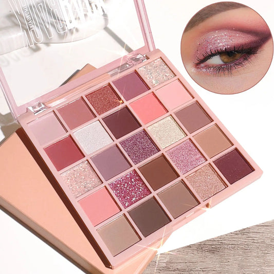 25 Colors Eyeshadow Palette High Gloss Cement Grey